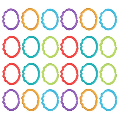 48pcs Baby Links Rings Toys For Stroller Carrier Car Seat Rattle Travel Toy • £14.15