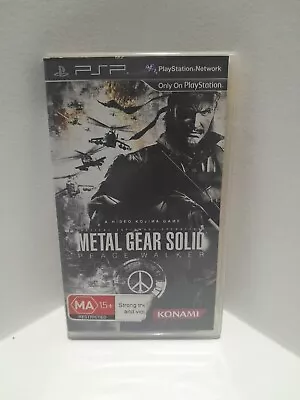 Metal Gear Solid: Peace Walker + Manual - PSP - Tested & Working - Complete PAL • $53