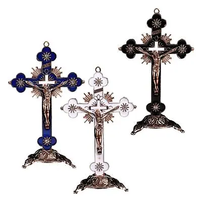 Crucifix Cross Metal Wall Religious Cross Gift With Hook Metal Crucifix Hanging • £7.02