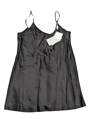 LA PERLA Black Nightdress Short Silk Mini Cami Sleepwear UK 12 NEW RRP 185 • £88.80