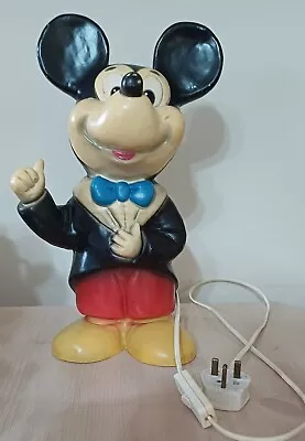 Vintage Walt Disney Heico Lamp XXL Mickey Mouse 1984 WORKING  • $98.36