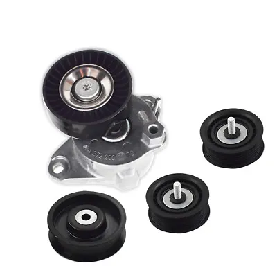 LABLT Belt Tensioner W/Pulley+Idler Pulley For 2006-2012 Mercedes Benz C300 E350 • $38.79