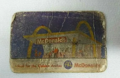 Vtg 1960's McDONALDS Golden Arches BE OUR GUEST Food Meal Redemtion Card Coupon • $19.95