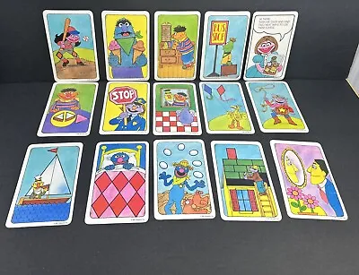 1981 Sesame Street Jim Henson Muppets See Know Shape Cards Whitman 28pc • $17.50