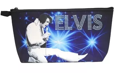 Elvis Presley Cosmetic Pouch Bag Purse OFFICIAL Graceland 9 X4.5 X2  **NEW** • $11.77