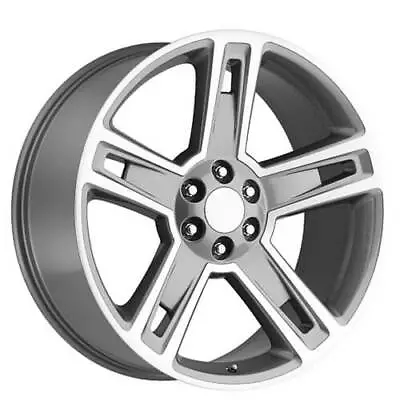 4ea 22  Chevy Silverado 1500 Wheels FR 34 Grey Machined OEM Replica Rims(S2) • $1220