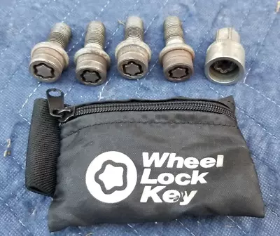 Wheel Lock Bolt 29mm M14x1.5 Ball Seat Kit & Key For Mercedes Porsche Audi VW • $23