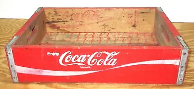 Vintage 1975 Coca-Cola Wooden Soda Crate Temple Chattanooga NICE • $40