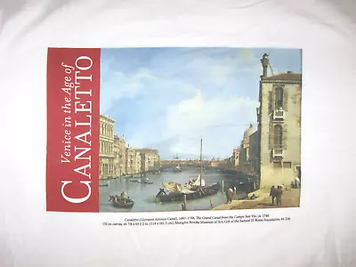 VENICE IN THE AGE OF CANALETTO Painting T Shirt Adult Large Ringling Art Museum • $19.99