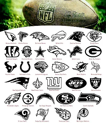 NFL Vinyl Decal Stickers Sport Logos National Football League USA Seller • $3.49
