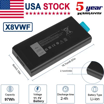 4XKN5 Battery For Dell Latitude E5404 E7404 VCWGN 5XT3V 05XT3V 97WH • $27.59