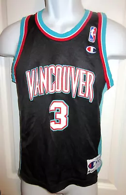 Boys Champion Shareef Abdur-Rahim Vancouver Grizzlies NBA Basketball Jersey Sz.M • $36.30