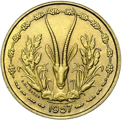 French West Africa Togo - Coin - 25 Francs Francs 1957 Paris CONSERVATION! • $11.30