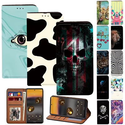£3.92 • Buy Leather Wallet Stand Phone Cover Case - For Google Pixel 6 6A 7 Phone UK Seller