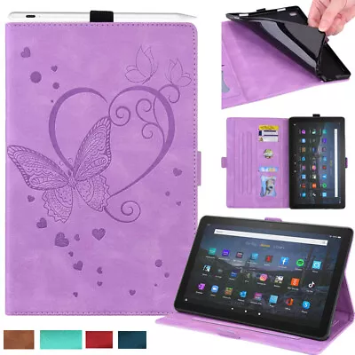 Flip Leather Case Cover For Amazon Kindle Fire HD 8 Plus 2020 2022 10th 12th Gen • $10.99