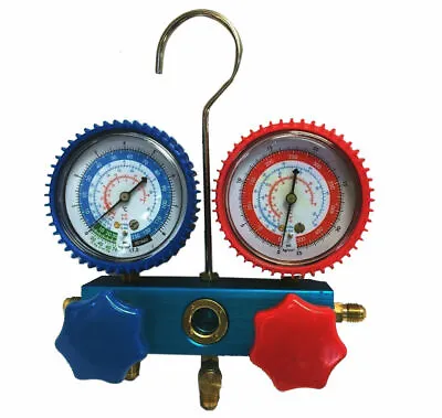 Diagnostic R134a R12 R22 AC Air Conditioner Manifold Gauge Aluminum Valve • $24.99