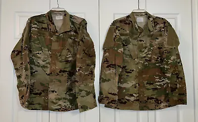 LOT 2 - US Army Combat Coat Uniform Field Jacket MULTICAM OCP Camo  - SMALL-LONG • $44.99