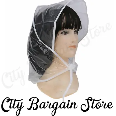 New Rain Hood Protectors Bonnet Hair Cover Pack Of 3 Winter Festival Camping Gig • £3.69