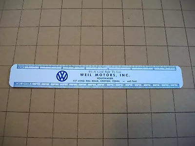 Vintage 1969 Volkswagen Dealership Promotional Scale/Ruler~7  Long~Metric/Inches • $21.99