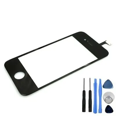$13.23 • Buy For IPhone 4 4G Black Front Touch Screen Glass Digitizer Replacement  + Tools