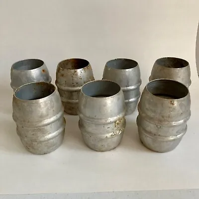 Vintage Lot 7 Benson Barrels Aluminum Beer Tumblers Mugs Drink Keg Cup • $25