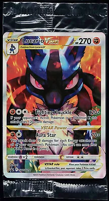 Pokemon Card - SEALED Lucario VSTAR SWSH291 Holo Black Star Promo Crown Zenith • $2.99