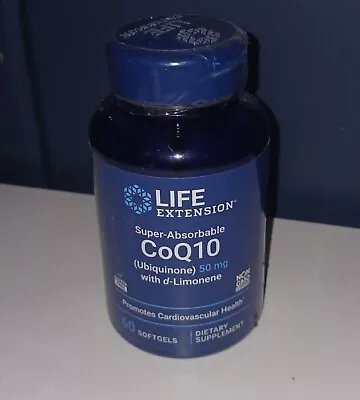 Life Extension Super Absorbable Coq10 (Ubiquinone) With D-Limonene  • $12.99