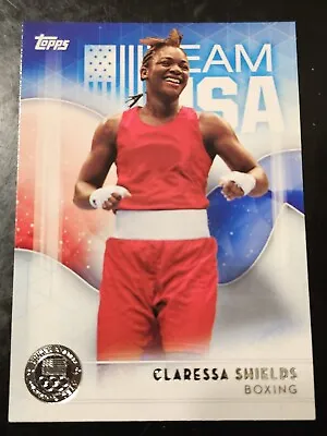 Claressa Shields Rookie 2016 Topps Olympic Silver #2 Boxing • $3