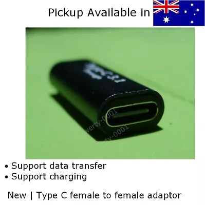 $3.82 • Buy Brand New USB-C Type C Female To Female Extension Adapter - Au Stock