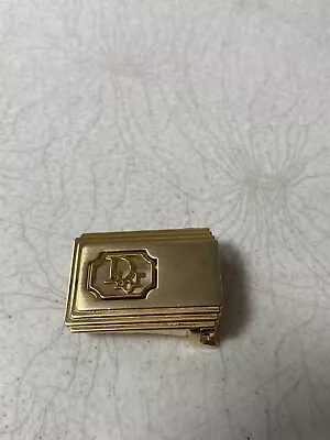 DIOR Vintage Gold Brass Belt Buckle Christian Dior Unisex • $29.99