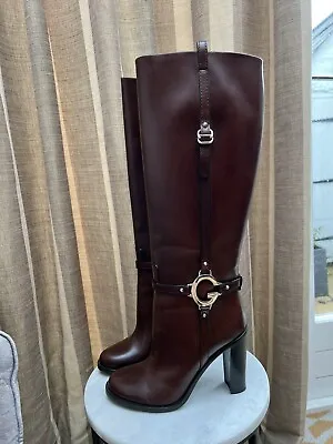 £425 • Buy Gucci Brown High Heel Boots Size 6.5 / 39.5