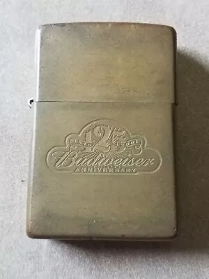 $99.95 • Buy 2001 BUDWEISER 125th ANNIVERSARY SOLID BRASS ZIPPO LIGHTER #0248/1000 RARE