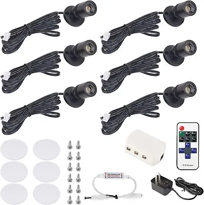 DEDC 6Pcs Mini LED Spotlight 1.5W 12VDC 3000k Under Cabinet Lights Warm White • $38.39