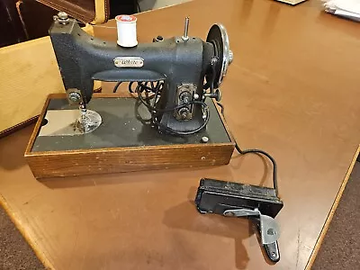 White Brand Rotary 77 Electric Sewing Machine Portable W/ Case 1950’s • $80