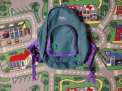 Vintage CRISPI Backpack Retro Bag 90s Purple Green  • $29.95