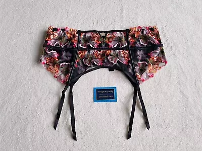 New Ann Summers  Wildflower Waspie With Suspenders Size  Xl - U.k 20-22  • £22