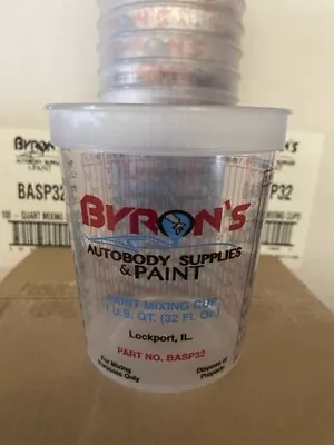 Paint Mixing Cups Quart Size 32oz (10) Pack Byrons Autobody Supplies • $16.47