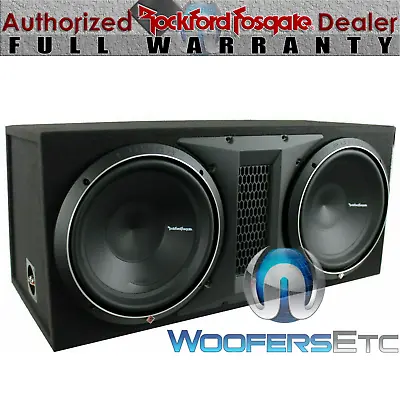 Rockford Fosgate P2-2x12 12  1600w Dual Loaded Subwoofers Bass Speakers Box New • $499.99