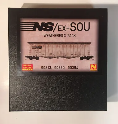 N Scale Micro-Trains Norfolk Southern EX-SOU Weathered 3 Pack 993 05 830 New • $99