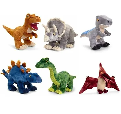 Keel Toys Jurassic DINOSAURS Soft Toy 38cm Or 26cm KEELECO 100% RECYCLED Plush • £14.99