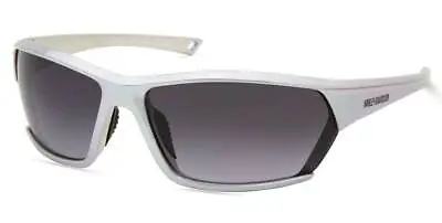 Harley-Davidson Men's Geometric Sunglasses Metallic Silver Frame & Smoke Lens • $22.95