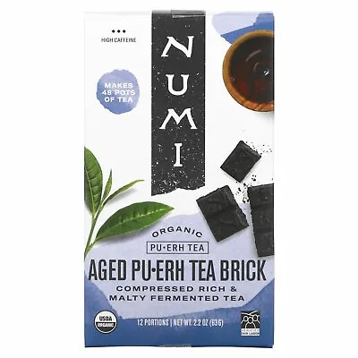 $13.77 • Buy Numi Tea Organic Tea Pu-erh Tea Aged Pu-erh Tea Brick 2 2 Oz 63 G B Corp, Halal,