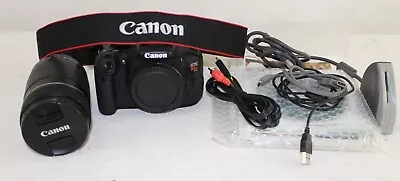 £247.12 • Buy Canon EOS Rebel T3I 18 MP DSLR Camera Black 18-135, 50 Mm Lens Accessories