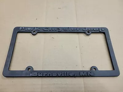 Park Chrysler Jeep Burnsville Minnesota MN License Plate Tag Frame Holder Logo • $19.99