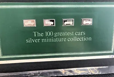 £19.99 • Buy 4 John Pinches 100 Greatest Cars Miniatures Silver 925 Ingots Issue 10 Nos 37-40