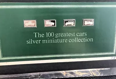 £19.99 • Buy 4 John Pinches 100 Greatest Cars Miniatures Silver 925 Ingots Issue 10 Nos 37-40