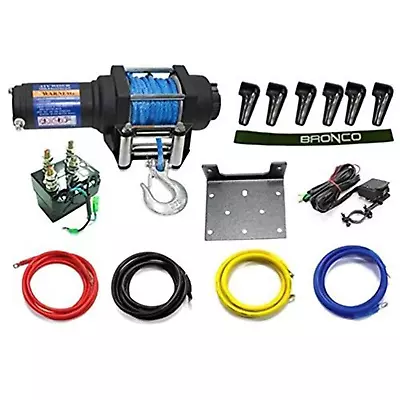Bronco 3500 Lb Winch W/synthetic Rope • $238.52