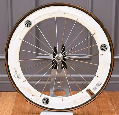 Vintage 700c Aero Front Wheel Tubular NOSLER 24 Spoke Custom Fairing • $69.99