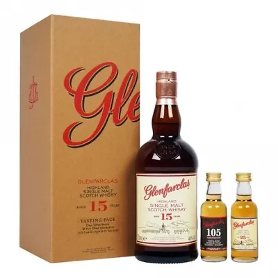 Glenfarclas - Limited Edition Gift Pack 70cl + 2 X 5cl - 15 Year Old Whisky • £107.90