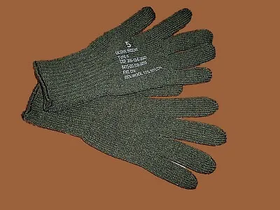 U.s Military Style D3a Cold Weather Glove Liners 85% Wool 15% Nylon Size Large • $11.95